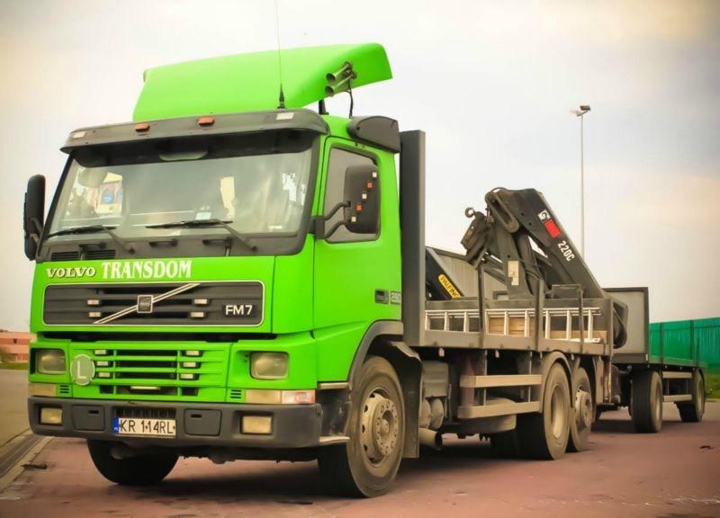 Zielona ciężarówka z HDS